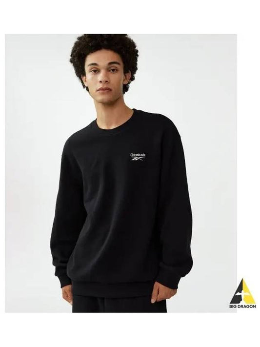 Vector Essentials Brushed Sweatshirt Black - REEBOK - BALAAN 1