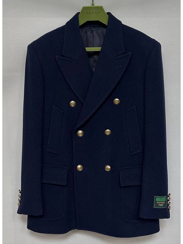 Felt wool peacoat 48 - GUCCI - BALAAN 1