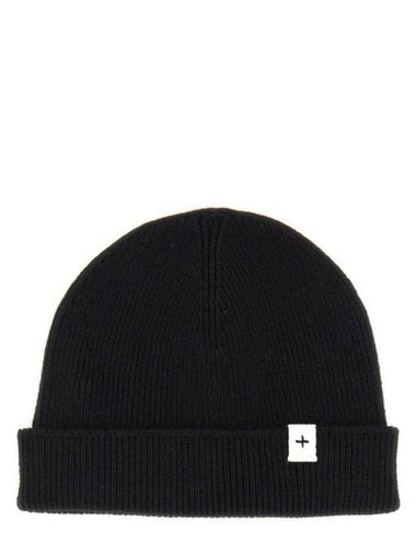 Logo Patch Knit Beanie Black - JIL SANDER - BALAAN 1