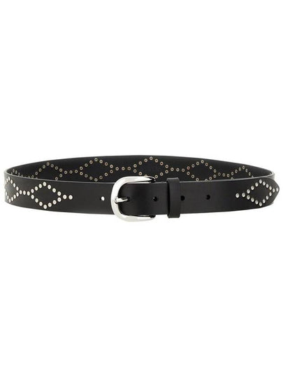 Liliana Studded Leather Belt Black - ISABEL MARANT - BALAAN 2