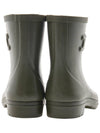 Natural Rubber Mid Rain Boots Khaki - CELINE - BALAAN 5