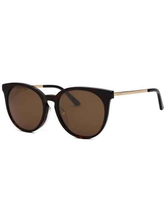 AG E105S C2 round oversized horn rimmed luxury sunglasses - AGATHA - BALAAN 1