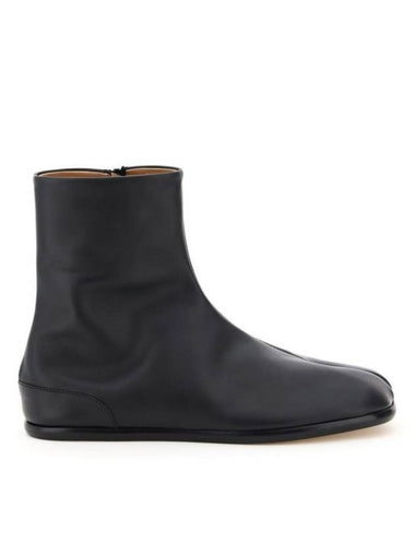 Tabi Flat Ankle Boots Black - MAISON MARGIELA - BALAAN 1