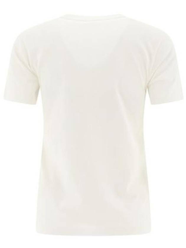 Beads Logo Round Short Sleeve T-Shirt White - MONCLER - BALAAN 3