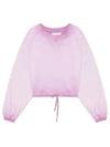 Margo Short Cotton Logo Sweatshirt Lilac - ISABEL MARANT - BALAAN 2