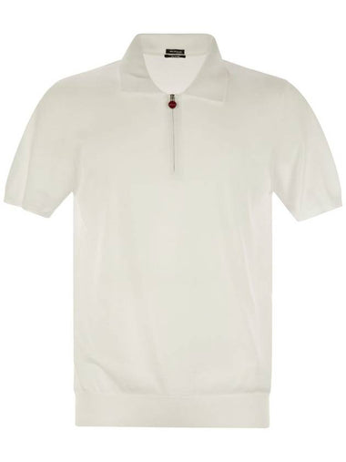 Short-sleeved polo-zip - KITON - BALAAN 1