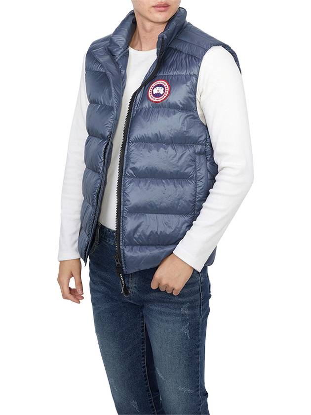 Crofton Logo Patch Padding Vest Ozone Blue - CANADA GOOSE - BALAAN 6