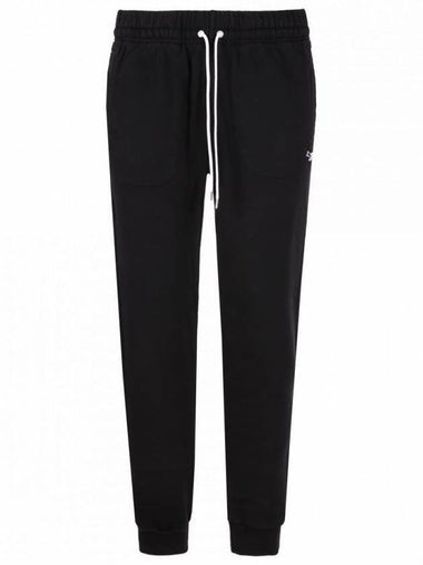 Men's Tricolor Fox Patch Track Pants Black - MAISON KITSUNE - BALAAN 1