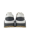 Vintage Check Suede Leather Sneakers Grey Archive Beige - BURBERRY - BALAAN 5