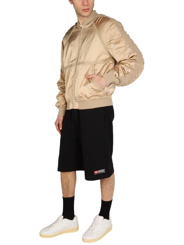 satin bomber jacket gold - DIESEL - BALAAN 3