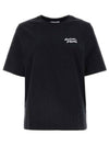 Handwriting Logo Cotton Short Sleeve T-Shirt Black - MAISON KITSUNE - BALAAN 2