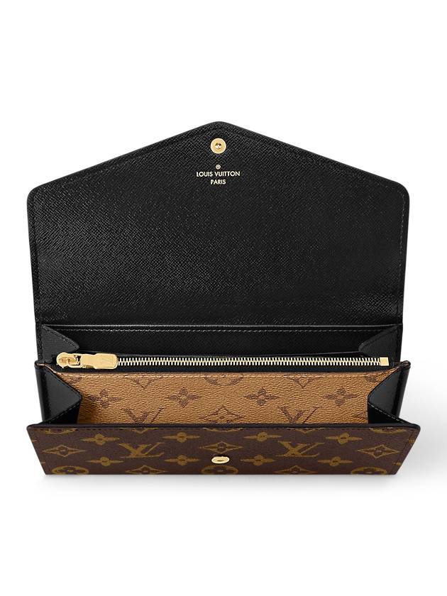 Sarah Monogram Reverse Long Wallet Brown - LOUIS VUITTON - BALAAN 5