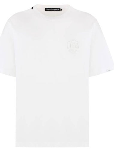 Dolce & Gabbana Logo Embroidery T-Shirt - DOLCE&GABBANA - BALAAN 1