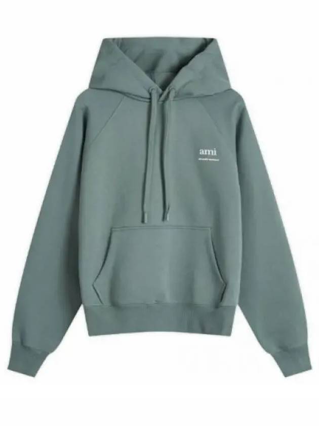 Logo Print Hoodie Green - AMI - BALAAN 2