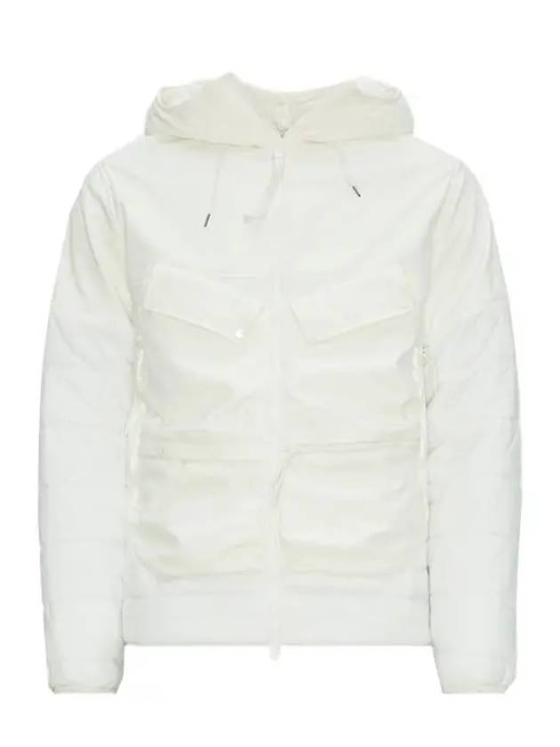 Shell R Blend Goggle Detail Hooded Jacket White - CP COMPANY - BALAAN 3