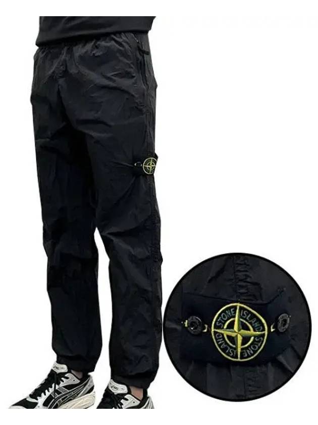 Econyl Regenerated Nylon Baggy Pants Black - STONE ISLAND - BALAAN 2