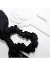 Lettering logo ribbon hair scrunchie scrunchie giblet band hair band black AA9064 B10844 NN771 - CHANEL - BALAAN 9