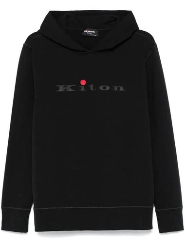 Kiton Sweatshirt With Rubberized Logo - KITON - BALAAN 1