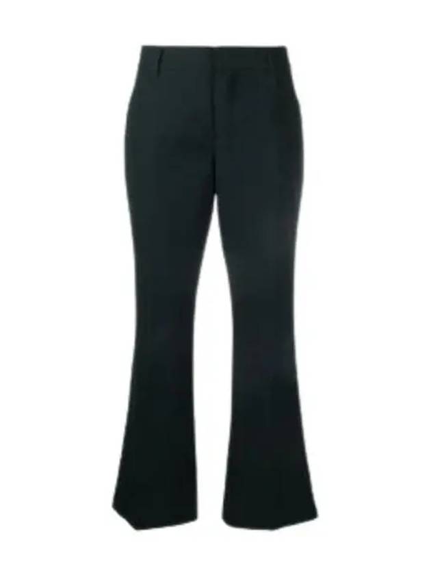 Crop Flare Straight Pants Black - AMI - BALAAN 2