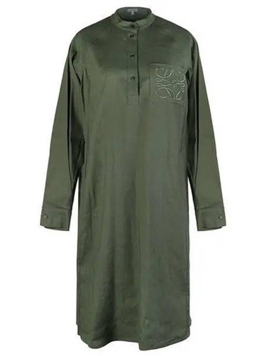 22FW S359Y09X79 4400 Anigram Tunic Dress Linen 997478 - LOEWE - BALAAN 1