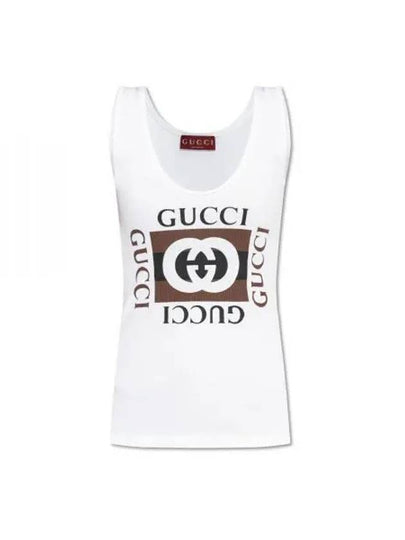 Logo Sleeveless White - GUCCI - BALAAN 2