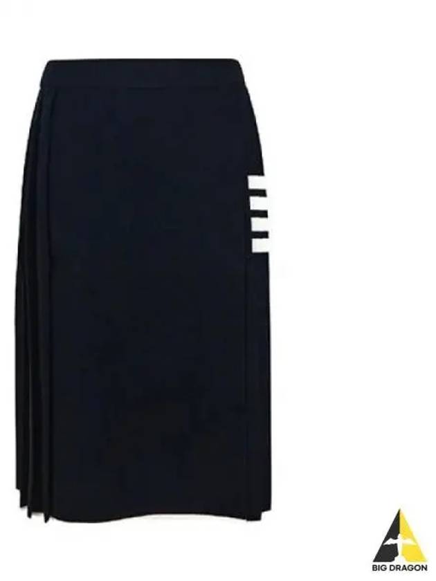 Women s Pleated Skirt Navy FKK110A Y5501 - THOM BROWNE - BALAAN 1