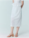 SET_Flower embroidery puff blouse_long skirt_White - OPENING SUNSHINE - BALAAN 8