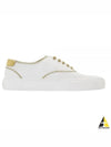 Venice Leather Low Top Sneakers White Gold - SAINT LAURENT - BALAAN 2