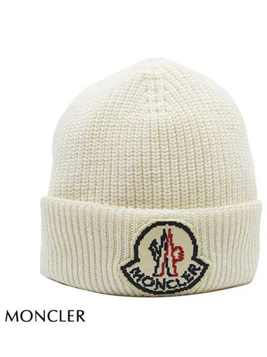 Wool Beanie White 3B00019 M1282 034 - MONCLER - BALAAN 1