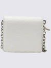 Embroidery Logo Chain Cald Wallet White - MAISON MARGIELA - BALAAN 3