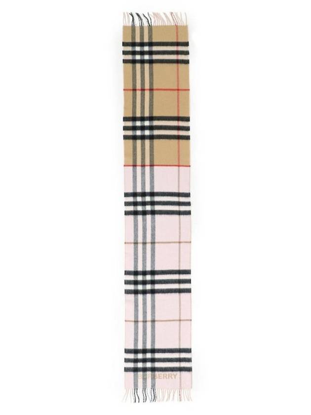 Contrast Check Cashmere Muffler - BURBERRY - BALAAN 3