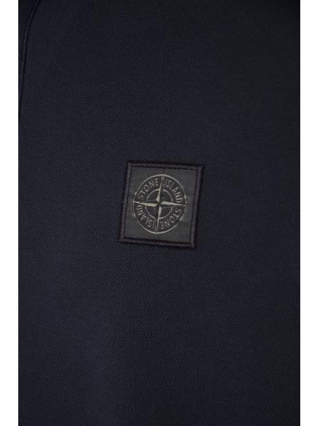 Wappen Cotton Short Sleeve Polo Shirt Navy - STONE ISLAND - BALAAN 4