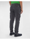 Stretch Satin Cargo Straight Pants Grey - CP COMPANY - BALAAN 3