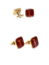 YSL mouth gold logo initial cufflinks - SAINT LAURENT - BALAAN 3