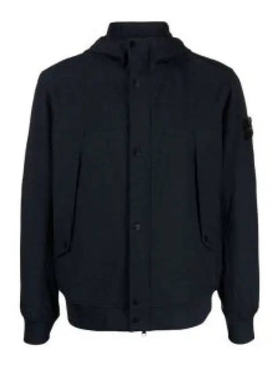 Light Soft Shell R E Dye Technology In Recycled Polyester Hooded Jacket Black - STONE ISLAND - BALAAN 2