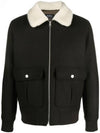 Men's Ben Faux Fur Collar Jacket Green - A.P.C. - BALAAN 1