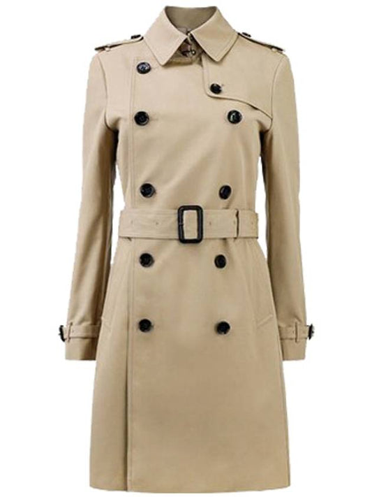 Women's Harbon Half Trench Beige - BURBERRY - BALAAN.