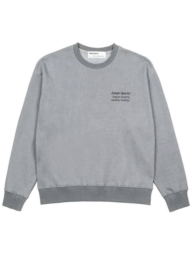 Pigment Sweat Shirts Gray - APEGO SPORTS - BALAAN 1