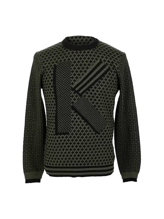 K Logo Sweatshirt Khaki - KENZO - BALAAN 1