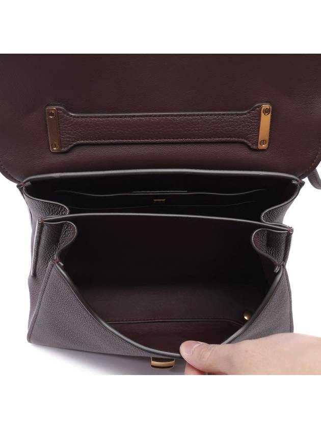 Gancini Small Tote Bag Ganache Brown - SALVATORE FERRAGAMO - BALAAN 7