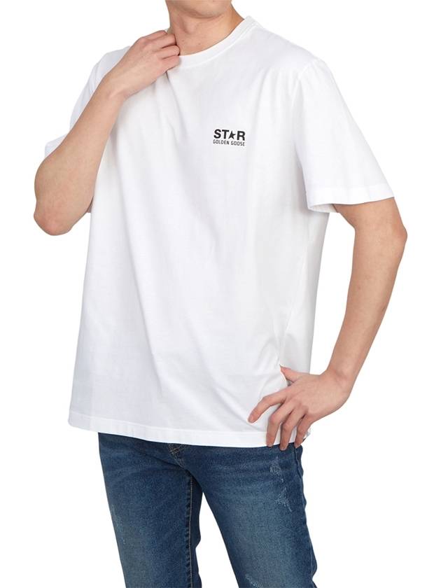 Star Collection Logo Short Sleeve T-Shirt White - GOLDEN GOOSE - BALAAN 6