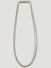 Bottega Veneta double curb chain logoengraved barrel necklace - BOTTEGA VENETA - BALAAN 2