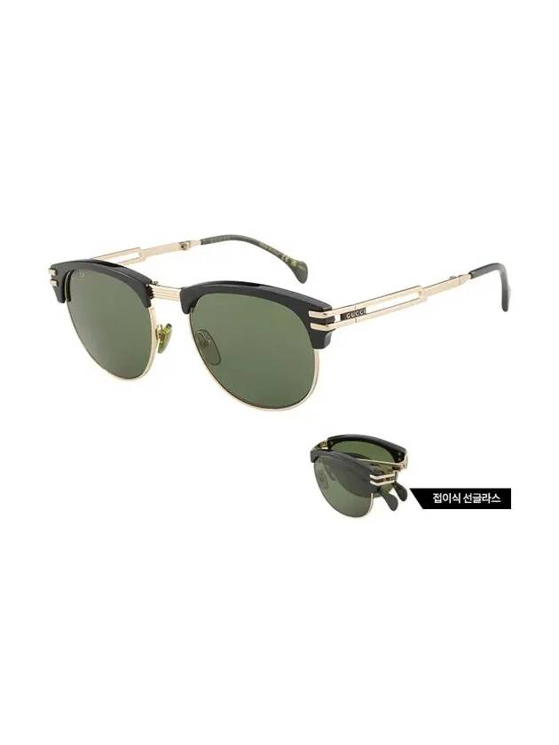 Eyewear Square  Border Sunglasses Black - GUCCI - BALAAN 4