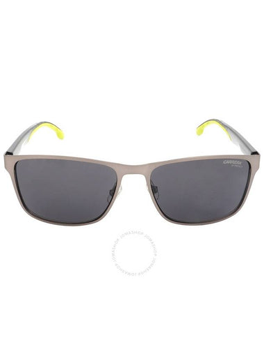 Carrera Grey Rectangular Unisex Sunglasses CARRERA 2037T/S 0R80/IR 55 - CARRERA - BALAAN 1