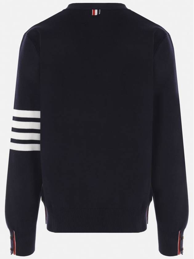 Milano Stitch 4 Bar Cardigan Navy - THOM BROWNE - BALAAN 3