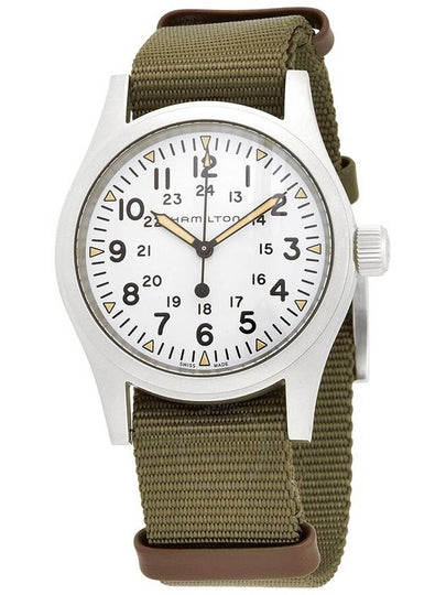 Khaki Field Mechanical Nato Watch Green - HAMILTON - BALAAN 2