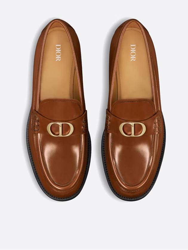 Granville CD Logo Leather Loafers Middle Brown - DIOR - BALAAN 6