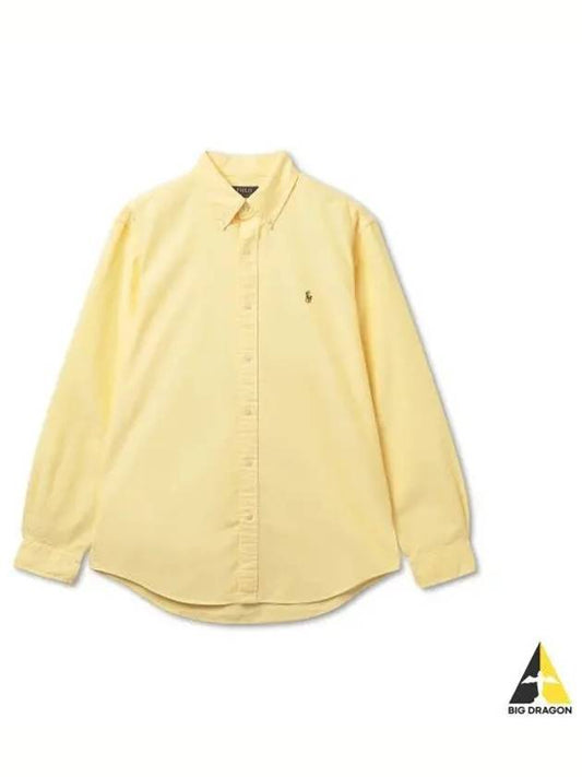 Custom fit Oxford shirt yellow - POLO RALPH LAUREN - BALAAN 1