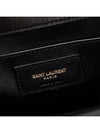 Quilted Lambskin Leather Mini Square Cross Bag Black - SAINT LAURENT - BALAAN 4