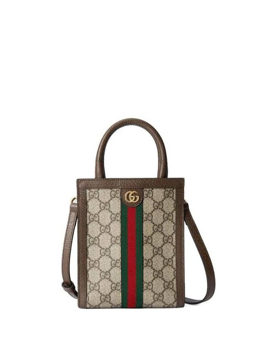 Ophidia GG Mini Bag Brown - GUCCI - BALAAN 1